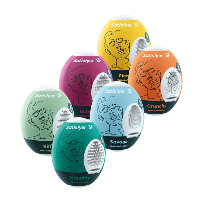 Satisfyer Masturbator Eggs Set of 6 Stroker Sleeves Mixed 6 Pack Secondary image