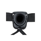 REALROCK Hollow Strapon with Balls - 23 cm Black - Black 23 cm Hollow Strap-On Shots Toys