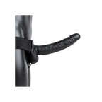 REALROCK Hollow Strapon with Balls - 23 cm Black - Black 23 cm Hollow Strap-On Shots Toys