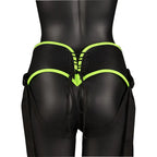 OUCH! Glow In The Dark Strap-on Harness - Glow in Dark 14.5 cm Strap-On Shots Toys