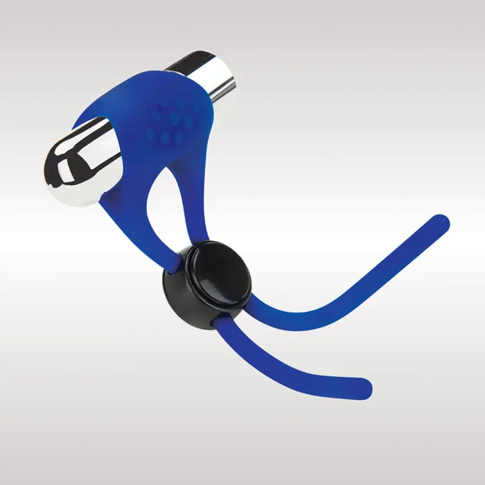 Zolo Rechargeable Cock Ring & Lasso USB Rechargeable Adjustable Cock Ring Blue Zolo