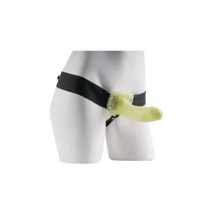 Pipedream Fetish Fantasy Series For Him Or Her Glow in the Dark Hollow Strap On 6 Inch Pipedream