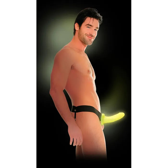 Pipedream Fetish Fantasy Series For Him Or Her Glow in the Dark Hollow Strap On 6 Inch Pipedream