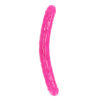 Shots Toys REALROCK Glow Double Dong 15 Inch Shots Toys