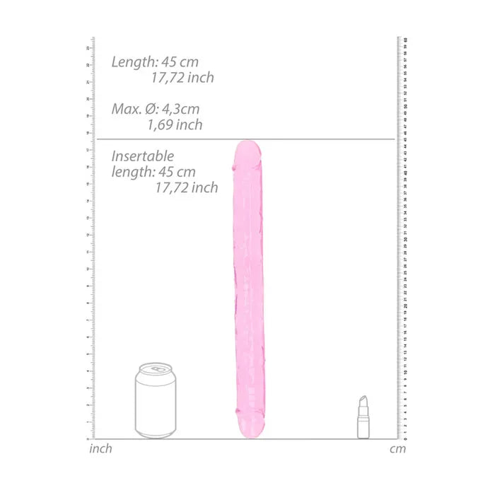 Shots Toys REALROCK Double Dong 18 Inch Shots Toys