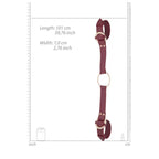 OUCH! Halo Handcuff With Connector Restraint Burgundy Shots Toys