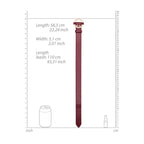OUCH! Halo Collar With Leash Restraint Burgundy Shots Toys