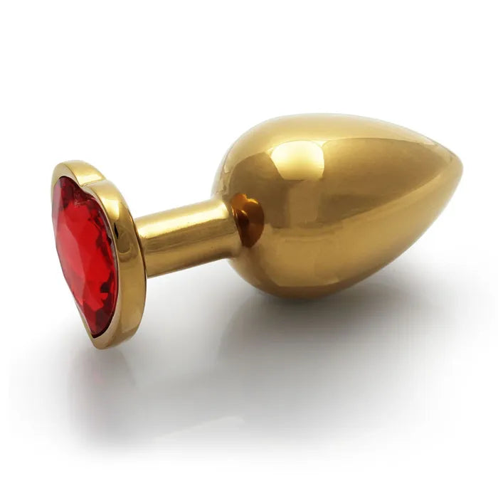 Shots Toys OUCH! Heart Gem Butt Plug With Heart Gem Base Large 9.3cm Shots Toys