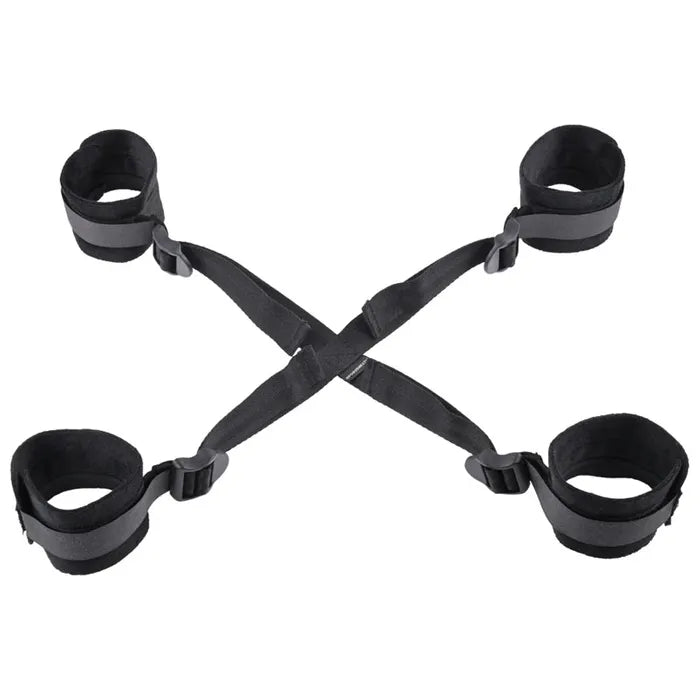 Sex & Mischief Hog Tie Restraint Black Sportsheets