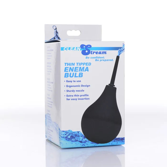 XR Brands CleanStream Thin Tip Silicone Enema Bulb Unisex Douche XR Brands