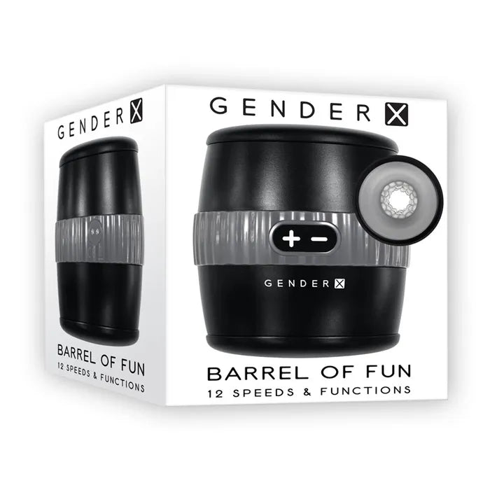 Gender X BARREL OF FUN USB Rechargeable Stroker Black Gender X Main image