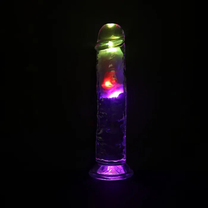 Shots Toys REALROCK 6'' Wireless Rechargeable LED Vibrating Dong With Remote 8 Inch Shots Toys