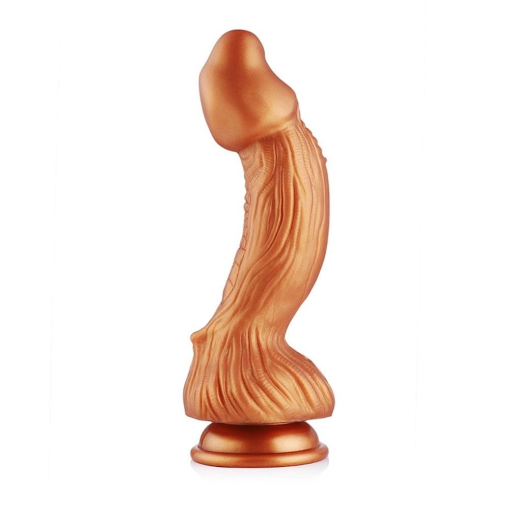HiSmith Silicone Gold Monster Fantasy Dildo (KlicLok) 9.45 Inch HiSmith Main image