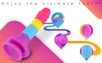 HiSmith Rainbow Silicone Fantasy Dildo 8.2 Inch HiSmith