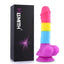 HiSmith Rainbow Silicone Fantasy Dildo 8.2 Inch HiSmith