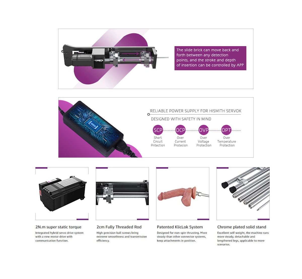 HiSmith Servok Premium App Controlled Sex Machine With KlicLok System Secondary image