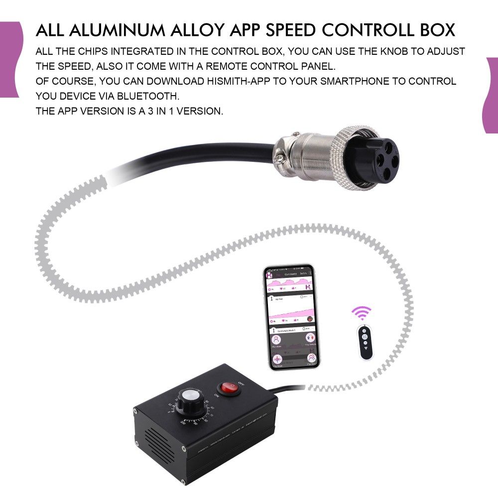 HiSmith Tabletop 2.0 Pro Remote & App Controlled Sex Machine HiSmith
