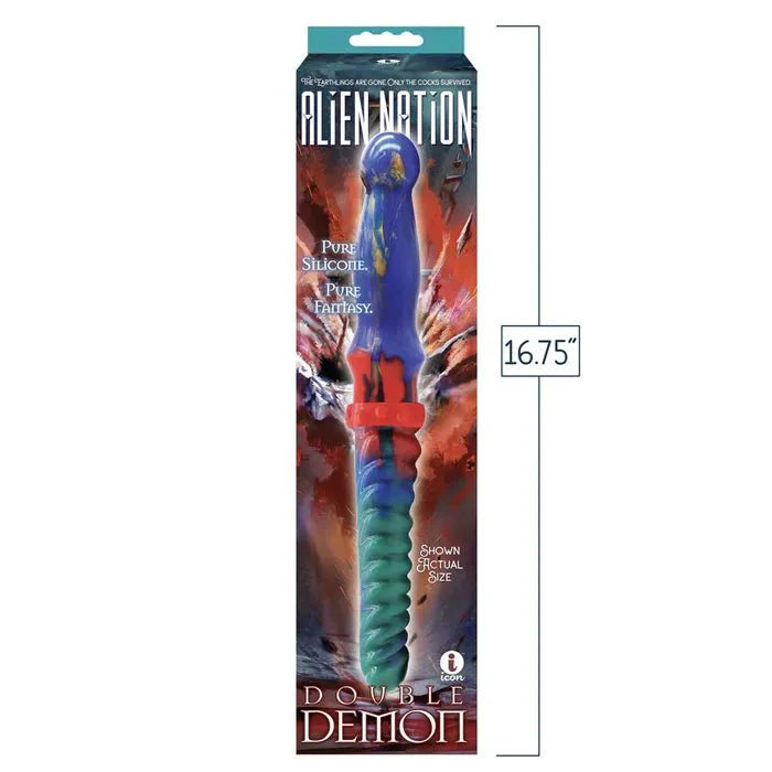 Icon Brands Alien Nation Double Demon Fantasy Double Dildo 35cm Secondary image