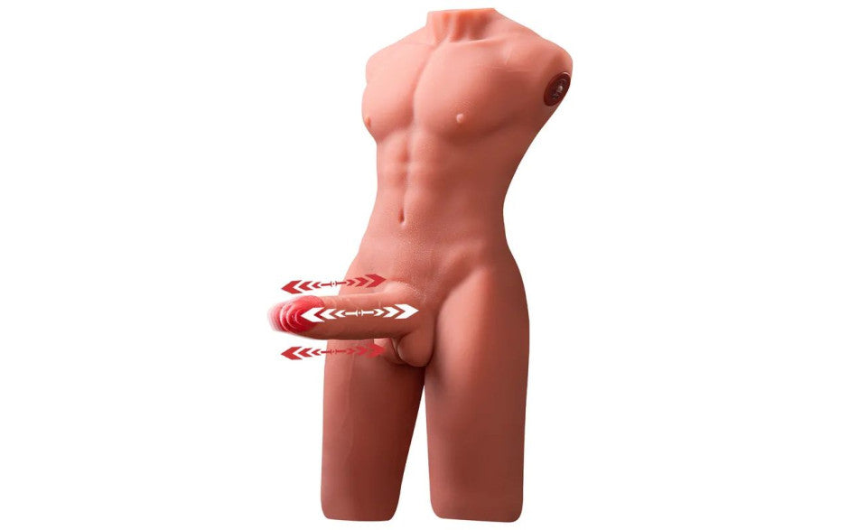 XISE Jason USB Auto Thrusting Cock & Ass Male Torso 17cm