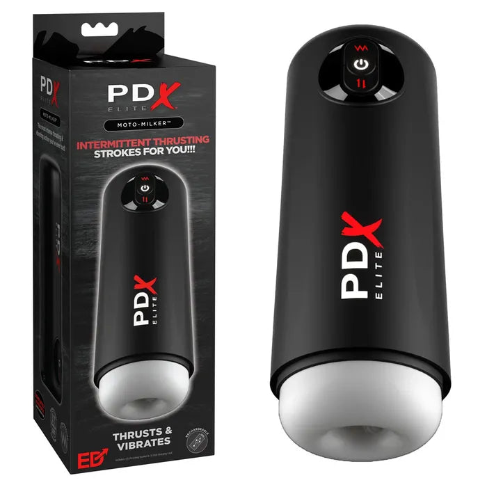 Pipedream PDX Elite Moto Milker USB Rechargeable Thrusting & Vibrating Auto Stroker Pipedream Main image