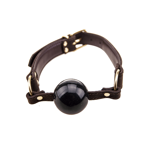 Bound  Nubuck Leather Solid Ball Gag Main image