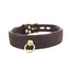 Bound  Nubuck Leather Choker With 'O' Ring