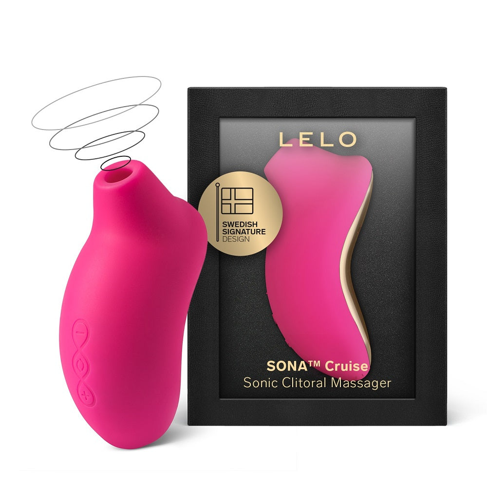 LELO SONA Cruise Air Pulse Clitoral Massager Cerise Main image