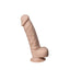 SilexD Real Skin 8 inch Silicone Realistic Dildo With Balls & Strong Suction Base