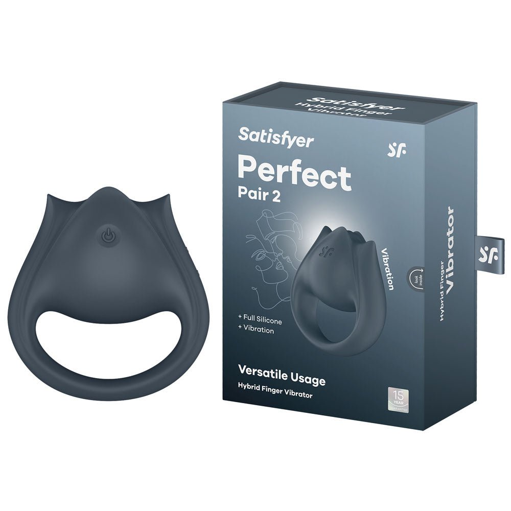 Satisfyer Perfect Pair 2 USB Rechargeable Vibrating Couples Ring - LOVVA