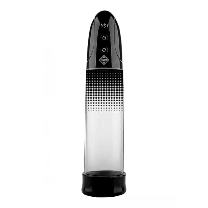 Shots Toys Pumped Automatic USB Rechargeable Powered Penis Luv Pump Black Shots Toys