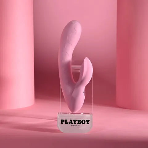 Playboy Pleasure RABBIT PARTY USB Rechargeable Rabbit Vibrator Pink 15.2cm Playboy Pleasure